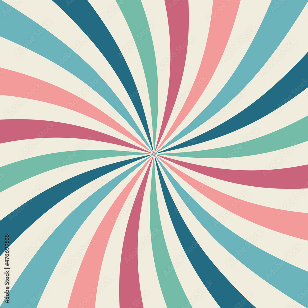Abstract Starburst, or Sunburst Backdrop in Beige, Blue, Green, Red, Pink and Light-Blue Colors. Abstract Twisted Colorful Sunlight Design Wallpaper for Template Banner Social Media Advertising Abstract Starburst, or Sunburst Backdrop in Beige, Blue, Green, Red, Pink and Light-Blue Colors. Abstract Twisted Colorful Sunlight Design Wallpaper for Template Banner Social Media Advertising