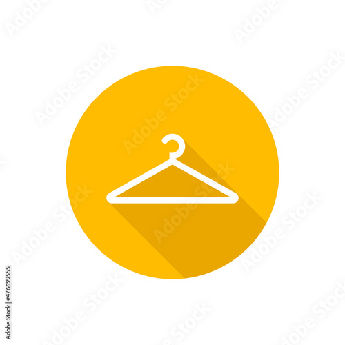 Hanger flat icon with shadow