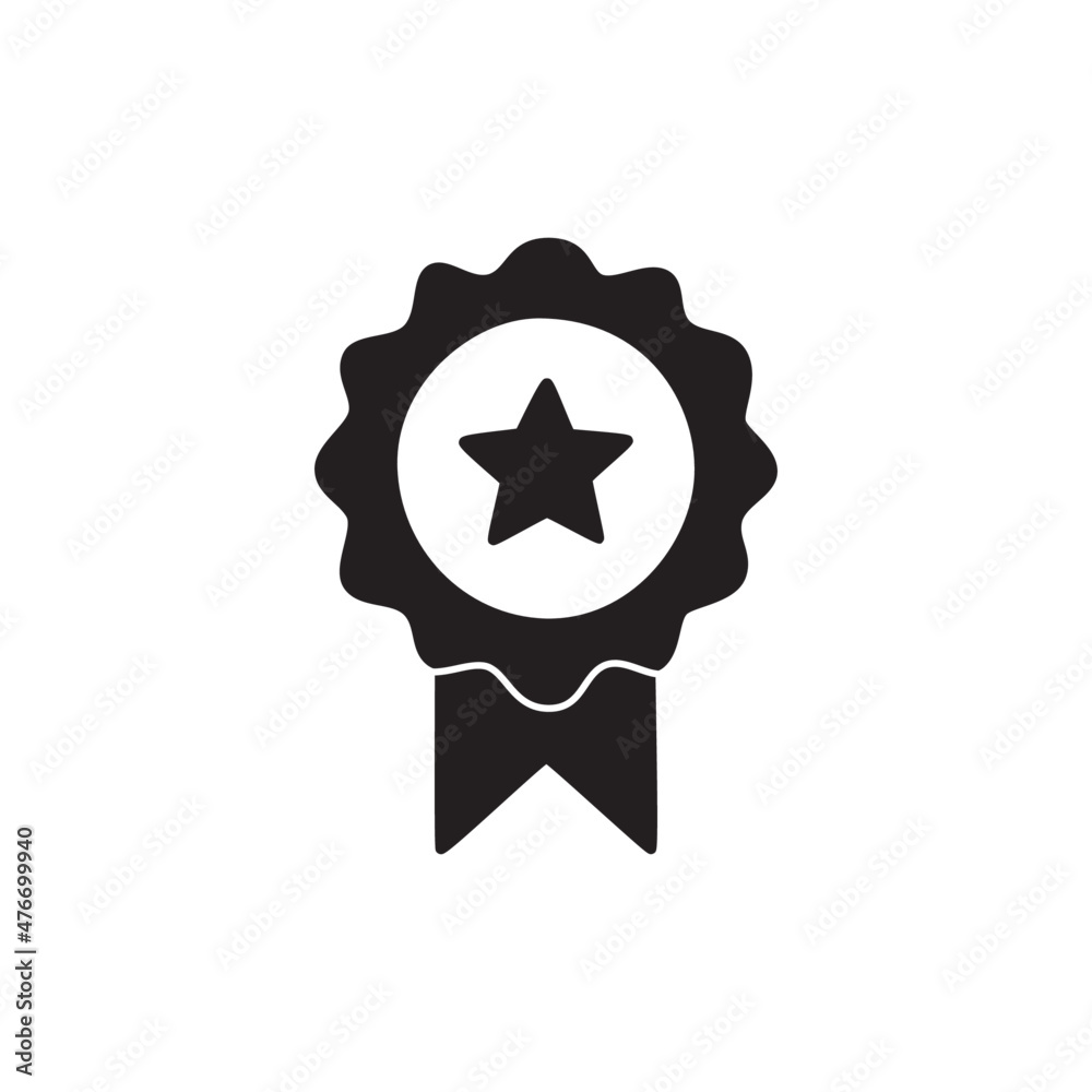 Awards Icon in black flat glyph, filled style isolated on white background Awards Icon in black flat glyph, filled style isolated on white background