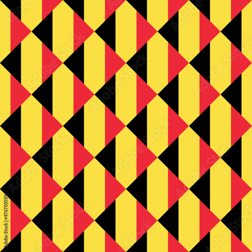 seamless pattern of belgium flag. vector illustration. print, book cover, wrapping paper, decoration, banner and etc