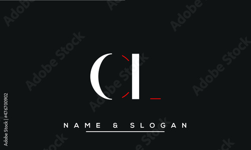 CL,  LC,  C,  L  Abstract Letters Logo Monogram