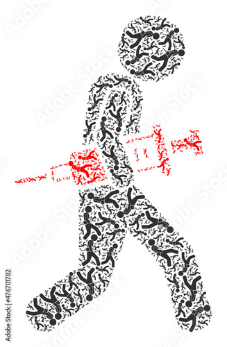 Vector vaccine robber icon collage. Vaccine robber collage is constructed from randomized recursive vaccine robber items. Recursive collage for vaccine robber icon.