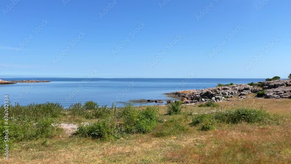 calm day on island shore calm day on island shore