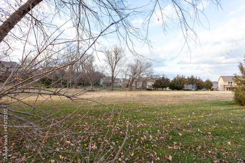 Wallpaper Mural landscape of backyard with other residential houses in development Torontodigital.ca