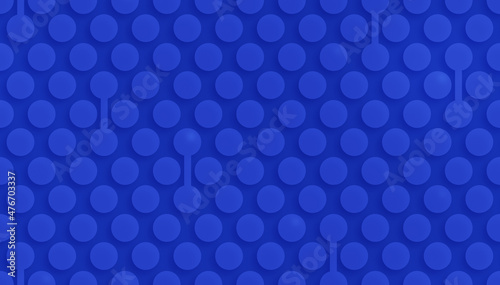 Light blue circles on a blue background, seamless pattern. Abstract graphic background.