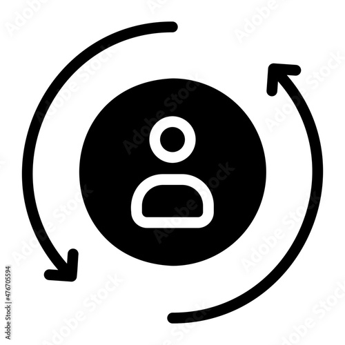 remarketing glyph icon