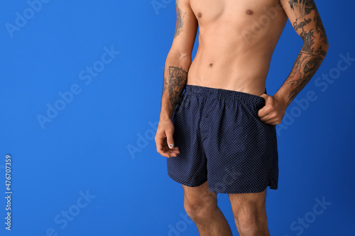 Handsome young man in under...