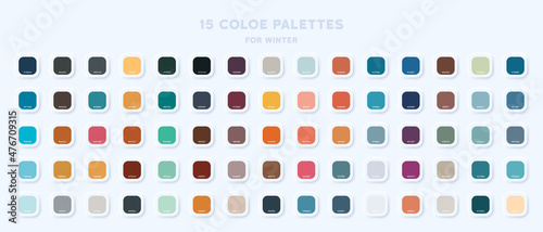 Color palette icon set. Color gradient. Vector line icon for Business and Advertising