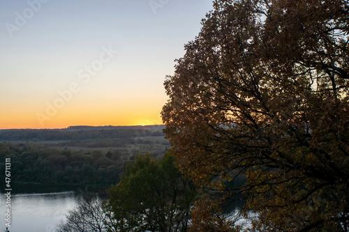 the bank of a large river on a clear day © moskvich1977