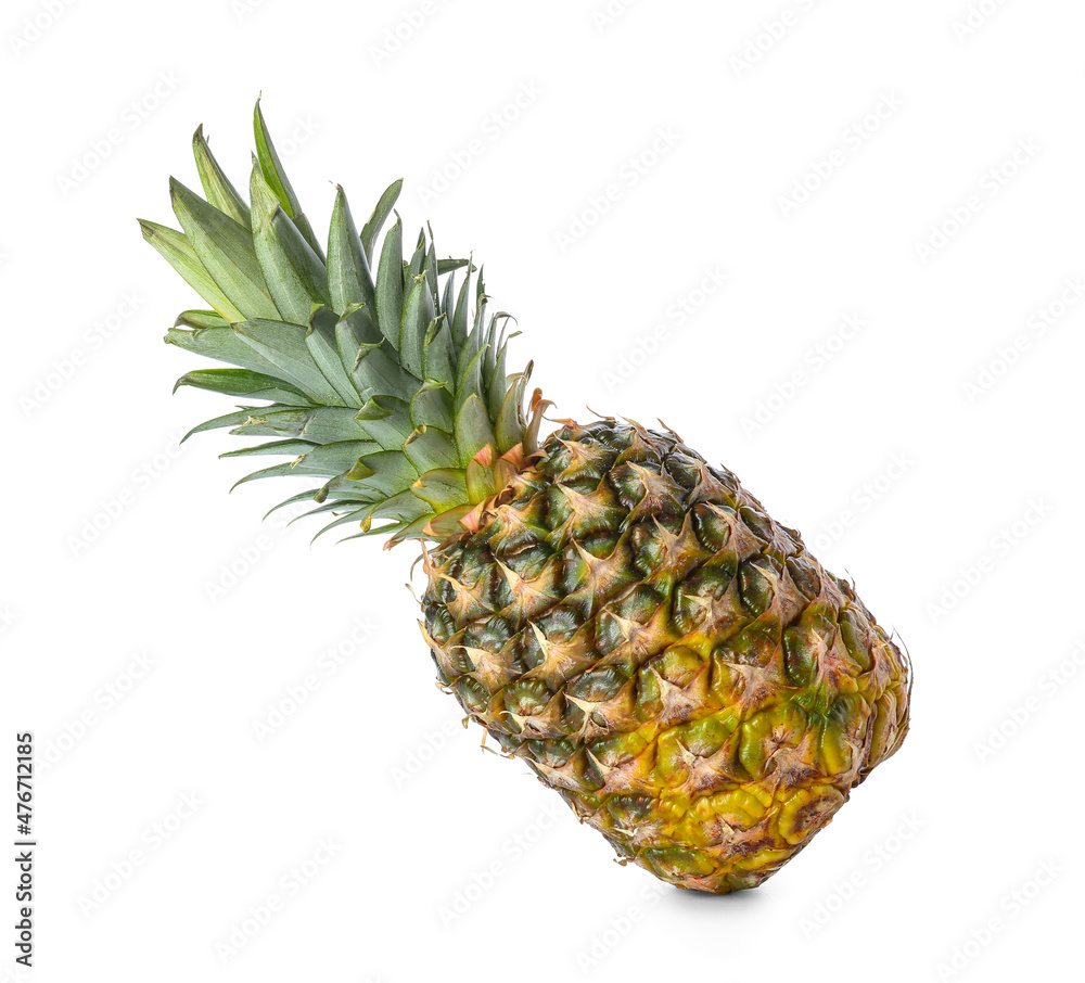 Fresh whole pineapple isolated on white background Fresh whole pineapple isolated on white background
