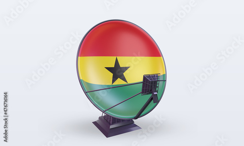 3d satellite Ghana flag rendering front view Free Download 3d satellite Ghana flag rendering front view - GFXLoad
