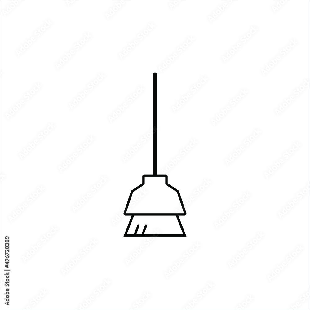 broom icon vector illustration symbol broom icon vector illustration symbol