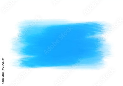 Abstract blue watercolor hand brush design