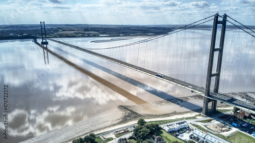 The Humber Bridge, East Yorkshire, UK