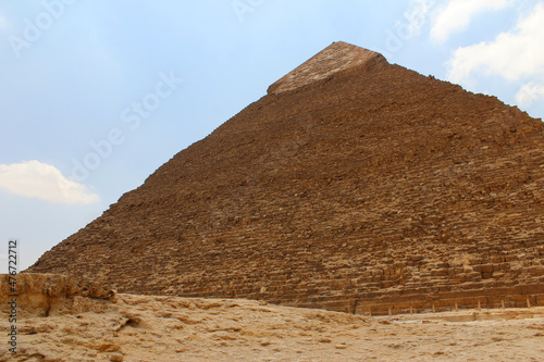 The Pyramid of Cheops. Great Pyramid of Giza