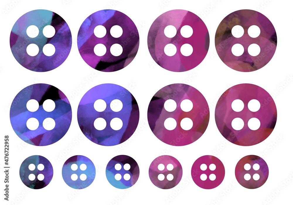 Buttons coloured set for postcard and cards and magazines and stickers and kids and hobbies Buttons coloured set for postcard and cards and magazines and stickers and kids and hobbies