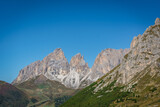 langkofel mountain landscape in the dolomites mountains