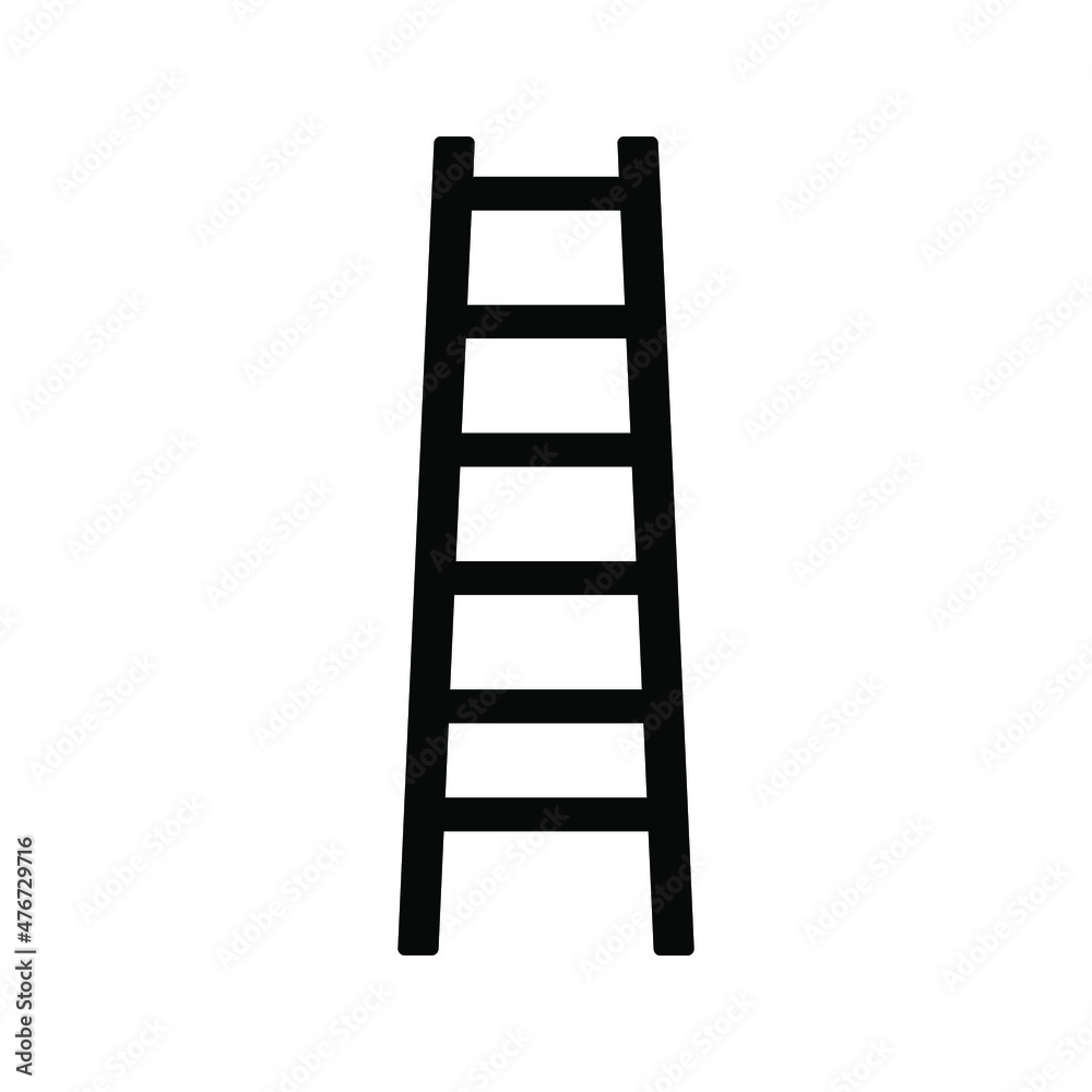ladder icon. Simple illustration from furniture collection. color editable ladder icon. Simple illustration from furniture collection. color editable