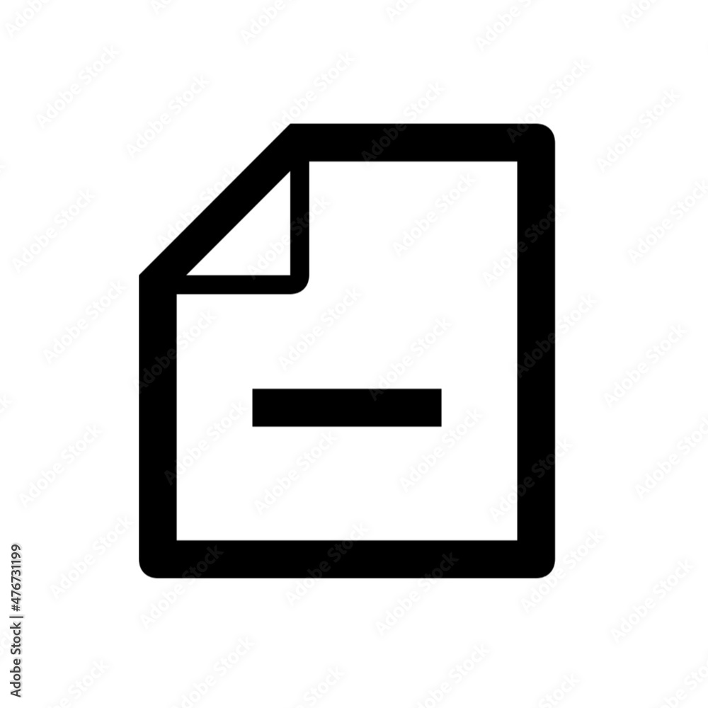 Document erase file remove file icon