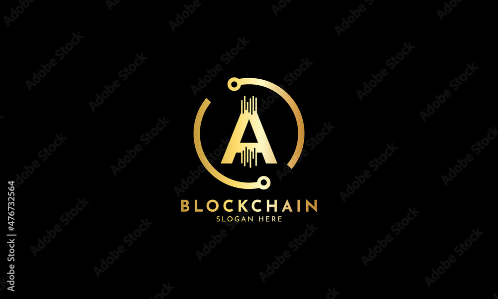 Crypto coin logos. Initial letter A logo, icon - Vector Digital money, block chain, finance symbol. Connect technology and digital, gold currency data concept for your corporate identity Crypto coin logos. Initial letter A logo, icon - Vector Digital money, block chain, finance symbol. Connect technology and digital, gold currency data concept for your corporate identity