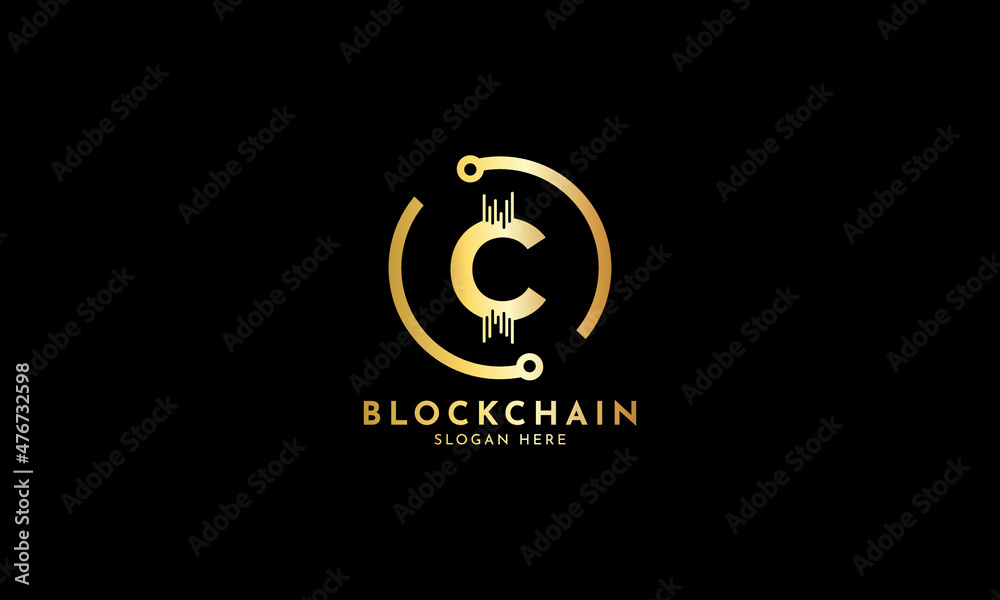 Crypto coin logos. Initial letter C logo, icon - Vector Digital money, block chain, finance symbol. Connect technology and digital, gold currency data concept for your corporate identity Crypto coin logos. Initial letter C logo, icon - Vector Digital money, block chain, finance symbol. Connect technology and digital, gold currency data concept for your corporate identity