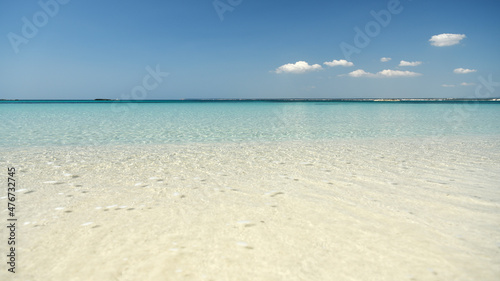 Calm sea in paradise beach. Es Trenc, Majorca