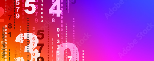 abstract background with numbers	