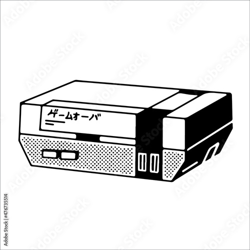 retro video game console vector illustration set. collection of different nostalgic old systems and handhelds. rom emulation, old game cartridges, isolated hand drawn graphics