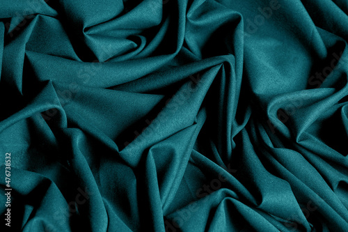 Textured, background, pattern, turquoise fabric. This is an unus photo