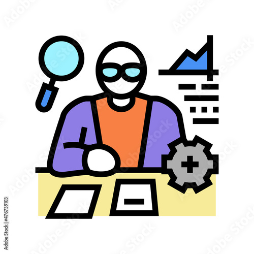 undergraduate research color icon vector. undergraduate research sign. isolated symbol illustration