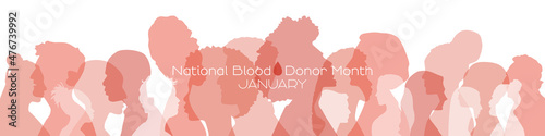 National Blood Donor Month banner.