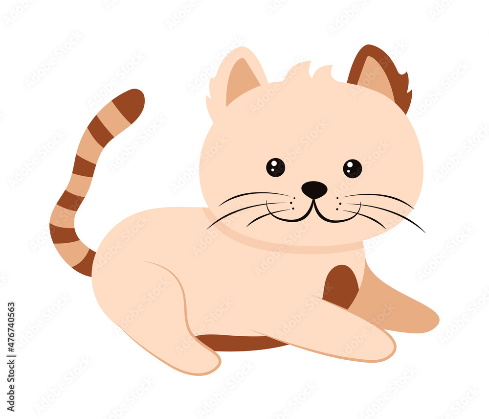 Naklejka premium cute cat icon