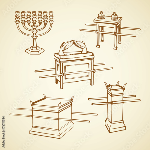 Altar. Vector drawing icon sign