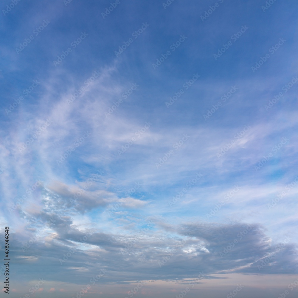 Fototapeta premium Fantastic clouds against blue sky