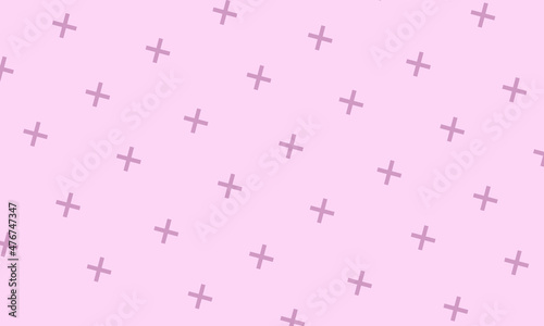 peach background with slanted plus group