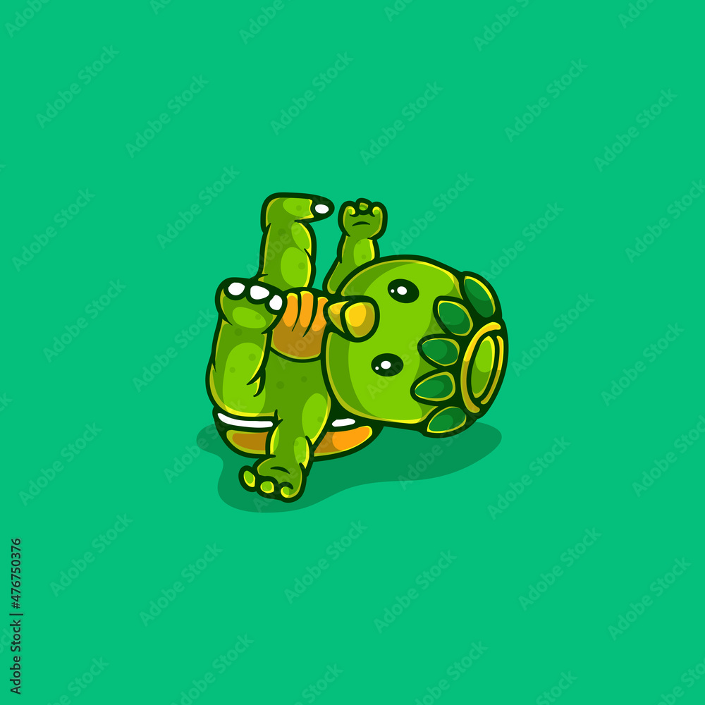 Fototapeta premium cute japanese kappa ghost illustration