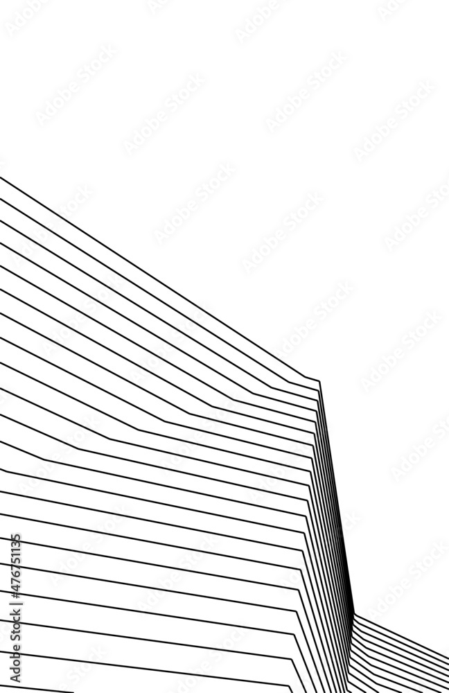 Obraz premium Abstract architectural drawing vector illustration