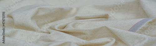 Linen fabric, Made from flax fibers, is renowned for its softness, natural origin, durability and strength, as well as its antifungal and antibacterial properties.