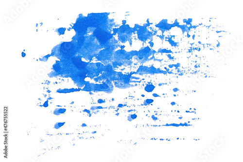 abstract acrylic watercolor paint brush stroke texture isolated on white background for logo and banner. design, creative, and illustration.