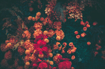 Keuken achterwand Romantische stijl Vintage bloemstuk in zachte tinten  © joeycheung
