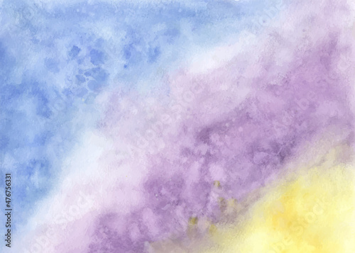 Abstract background with colorful gradient watercolor