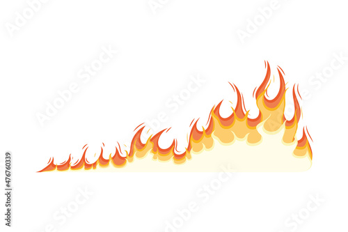long fire flame