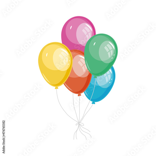 colors balloons helium