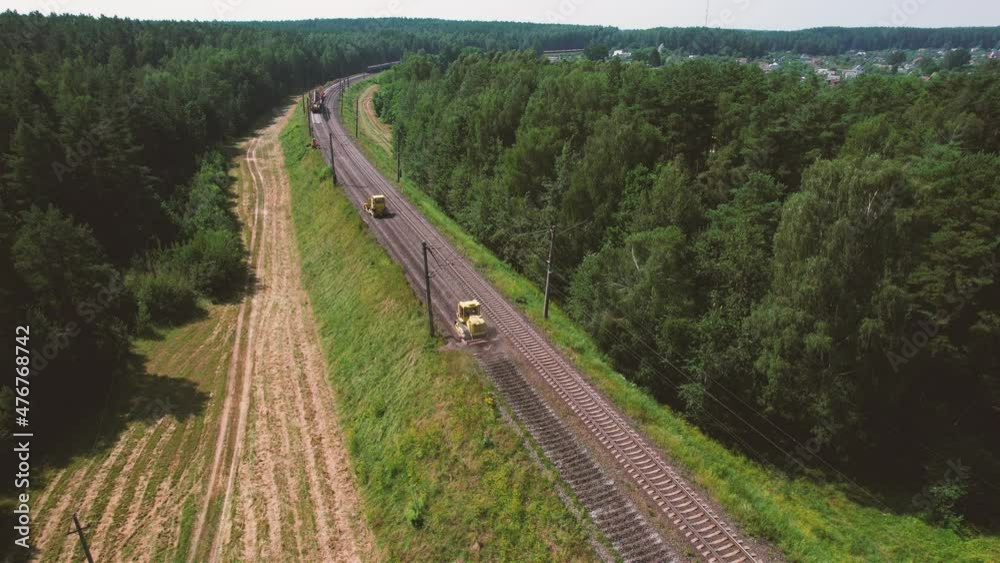 Railroad Track Construction. Train Track Repair and Maintenance. Build A Railway Track for train to run. Laying steel rail. Repair and replacement of railway tracks. Rail and Railway Repair.
