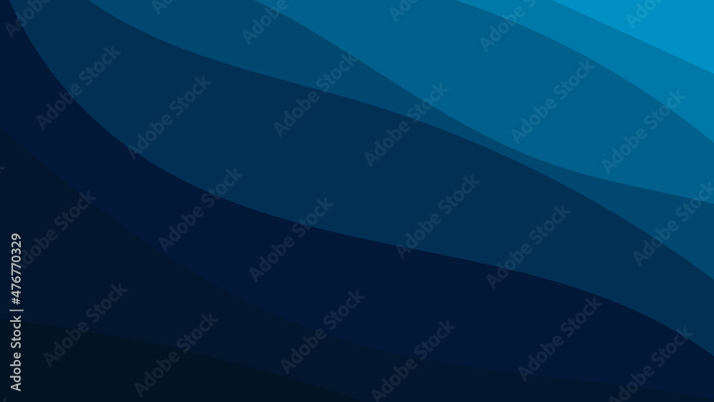 Abstract blue wave background.  dark blue abstract Decorative illustration waves design on high-resolution images