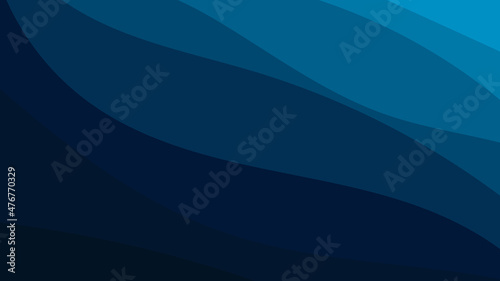 Abstract blue wave background.  dark blue abstract Decorative illustration waves design on high-resolution images