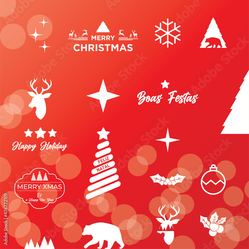 Christmas icons & elements