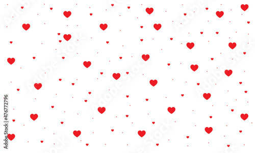 Many red hearts icon background