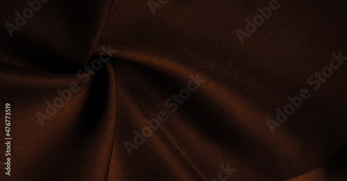 sepia silk fabric, this is silk satin weaving. Differs in density, smoothness and gloss of the front side, softness, Texture, background,