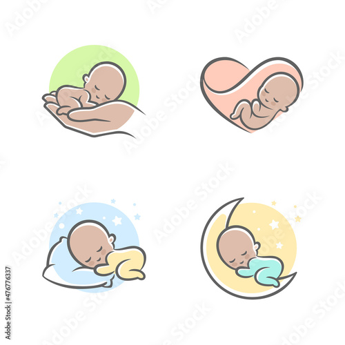 Sleeping baby Icons